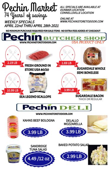 Pechins weekly ad