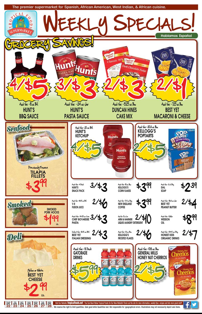 Tropical Supermarket weekly ad